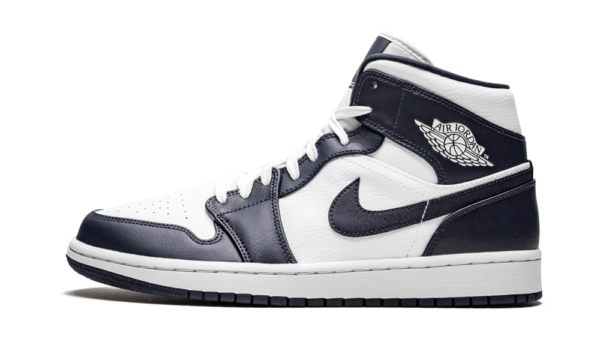 Jordan 1 Mid - White Metallic Gold Obsidian